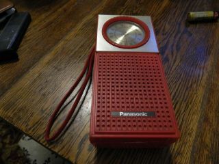 Vintage Panasonic Am - Fm Transistor Radio Model Rf - 513