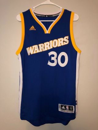 Golden State Warriors Steph Curry Throwback Adidas Swingman Jersey Small