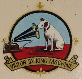 Water Slide Decal Victor Talking Machine Logo For Phonograph Panel Wood Horns
