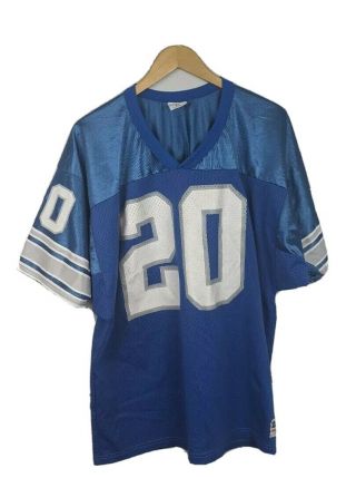 Vintage 90’s Barry Sanders Detroit Lions Wilson Nfl Team Jersey Size 50/xl Usa