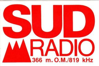 1984 Qsl: Sud Radio - Radio Des Vallées,  Andorra