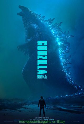 Godzilla King Of Monsters Movie Poster Ds 27x40 Advance Style 2018
