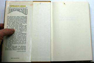 THE ADVENTURES OF DOCTOR WHO Terrance Dicks HCDJ BCE Nelson Doubleday 1st Ed K15 2