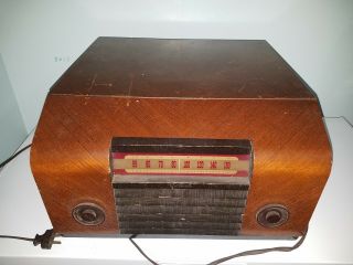 Vintage Rca Victor 65u Victrola Phonograph Am Tube Radio Parts Or Restoration