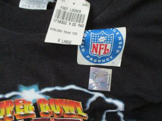 Vtg Bowl XXXI 31 Green Bay Packers vs England Patriots t - shirt XL NWT 3