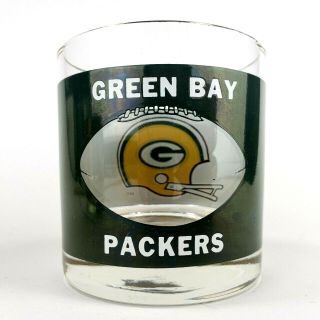1970s Green Bay Packers Nfl Football See Through Helmet Cocktail Drink Glass