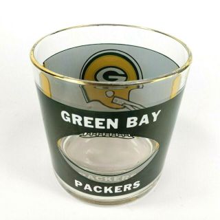 1970s Green Bay Packers NFL Football See Through Helmet Cocktail Drink Glass 2