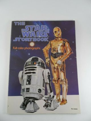 Vintage 1970s The Star Wars Storybook Paperback Book With Full - Color Photographs