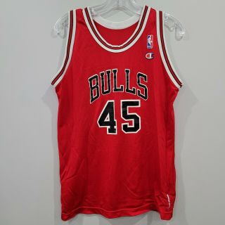Vintage 90s Nba Champion Chicago Bulls Michael Jordan 45 Jersey Youth Xl 18 - 20
