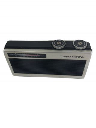 Realistic 12 - 171 Radio Shack Am Pocket Portable Transistor Radio - Vintage 1970s