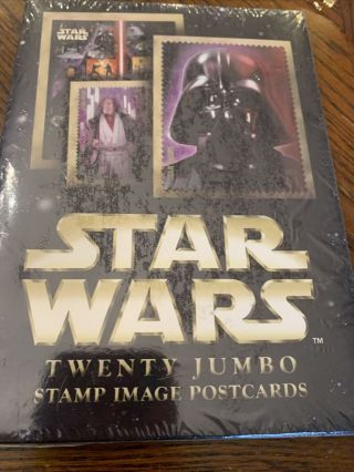 Star Wars 20 Jumbo Stamp Image Postcards 2008 Post Cards Usps Aic231