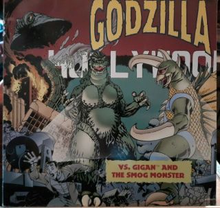 Godzilla Vs.  Gigan And The Smog Monster 1996 Childrens Book Media Story Fantasy