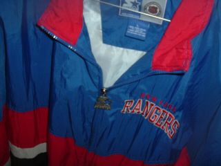 Men’s Vintage NHL York Rangers Starter Full Zip Jacket Size L EUC (BB2) 3