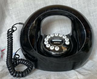 Vintage Black Polyconcept Usa Inc Handbag Donut Push Button Ite Phone Mcm Retro