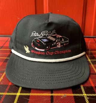 Vintage Dale Earnhardt 1990s Hat Winston Cup Champion Unworn Embroidered 3