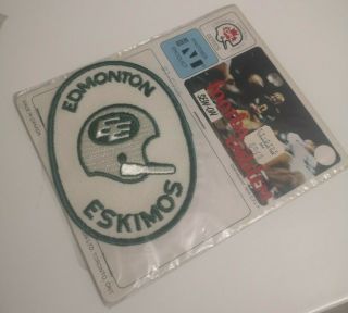 1970s Cfl Team Logo Sew - On Patches - Edmonton Eskimos