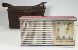 Vintage Channel Master Deluxe Six Transistor Radio W/leather Case Parts Repair