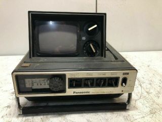 Vintage Panasonic Solid State B&w Tv Am Fm Radio Tr - 535 California Fresh