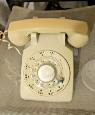 Harvest Gold Yellow Rotary Dial Telephone Vintage