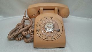 Vintage Itt Rotary Dial Desktop Telephone