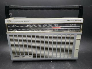 Vintage Ge General Electric Radio Am Fm Integrated Circuit Two Way Power