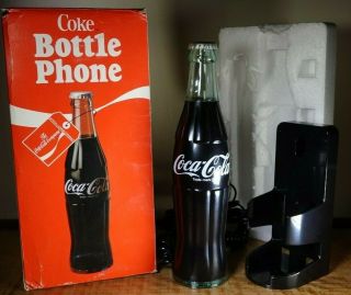 Vintage 1983 Licensed Coca - Cola Coke Bottle Shaped 5000 Wall Desk Phone