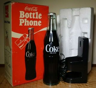 Vintage 1983 Licensed Coca - Cola Coke Bottle Shaped 5000 Wall Desk Phone 2