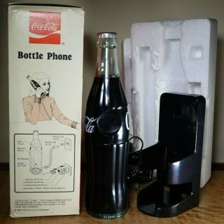 Vintage 1983 Licensed Coca - Cola Coke Bottle Shaped 5000 Wall Desk Phone 3