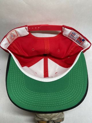 Vtg 90s Red Ncsu north carolina Nc State Wolfpack Hat Cap snapback 2