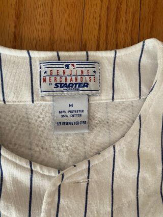 Vintage 90s Mlb Chicago Cubs Pinstripe Starter Baseball Jersey Size Medium