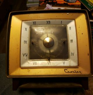 Vintage Crosley Clock Radio Bakelite Cabinet