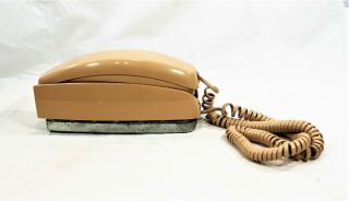 Vintage Trimline Bell System At&t Rotary Dial Telephone Beige Wall Phone