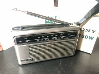 Vintage Sony Tfm - 6150w Solid State Fm/am Radio Transistorise Mib