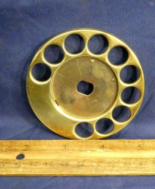 Vintage Ae Automatic Electric Telephone Brass Dial Finger Wheel Ae50 Ae35