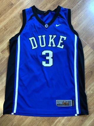 Nike Elite Duke Blue Devils 3 Ncaa Blue Basketball Jersey Men 
