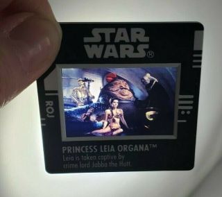 Star Wars Princess Leia & Jabba Film Cell Return Of The Jedi