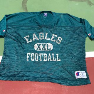 Philadelphia Eagles Vintage Champion Practice Jersey Mesh Green 2xl 5x Dp