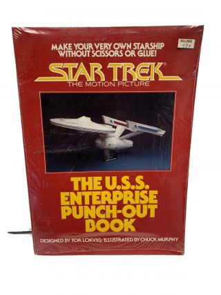 Star Trek The U.  S.  S.  Enterprise Punch - Out Book Never Opened Factory 1980