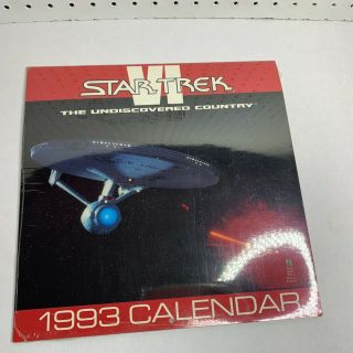 Vintage 1993 Star Trek Vi The Undiscovered Country Calendar Trekkie