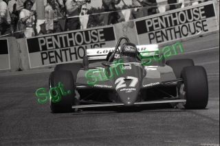1982 Formula 1 Racing Photo Negative Long Beach Grand Prix Gilles Villeneuve