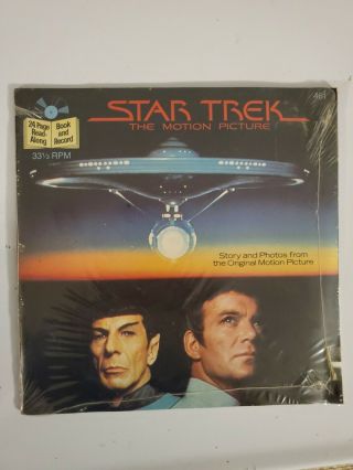 Star Trek The Motion Picture 33 1/3 Rpm Read Along Book Record Buena Vista