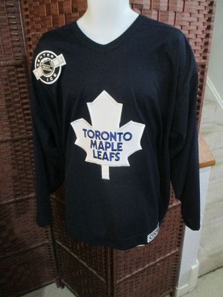 Vintage Center Ice Ccm Toronto Maple Leafs Hockey Jersey Adult Xl