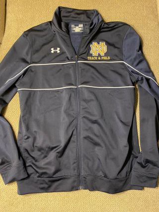 Mens Under Armour Notre Dame Fighting Irish Track & Field Jacket Small S