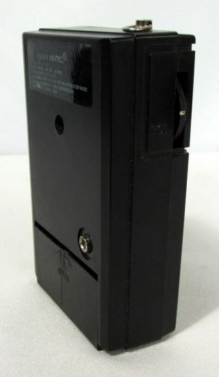 Vtg Realistic Model No.  12 - 201 Transistor Pocket AM Radio Black (Static Only) 3