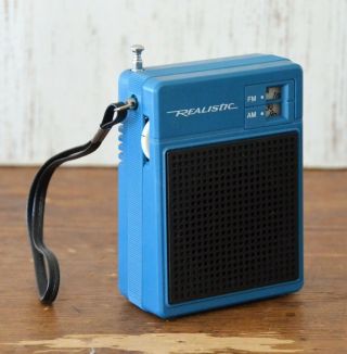 Vtg Realistic 12 - 721 Blueberry Flavoradio Transistor Am/fm Radio -