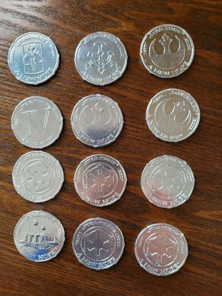 Star Wars A Hope Toy Coins Set Of 12 includes Darth Vader and Boba Fett 2