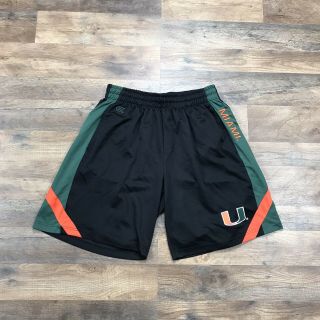 Miami Hurricanes Athletic Basketball Shorts Men’s Xl The U Black Pockets