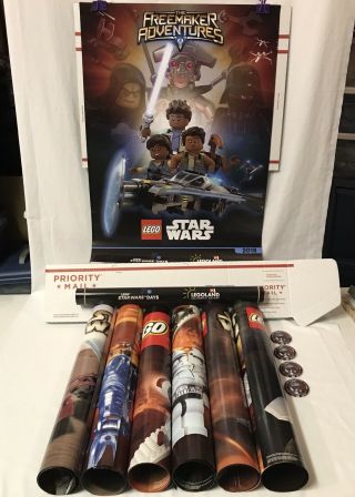 Legoland California 2018 Lego Star Wars Days Posters & Button Pins Combo