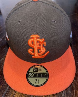 St Louis Browns 1944 World Seris Fitted Cap (grey Bottom) Size 7 3/8
