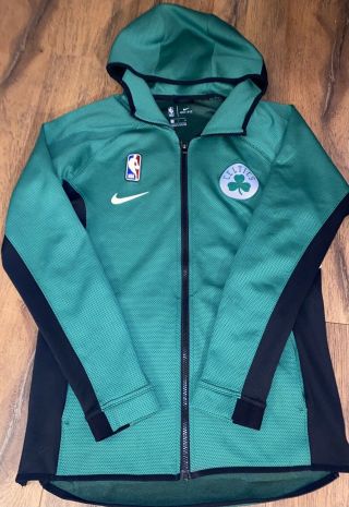 Nike Nba Boston Celtics Dri - Fit Full - Zip Jacket Hoodie Men 